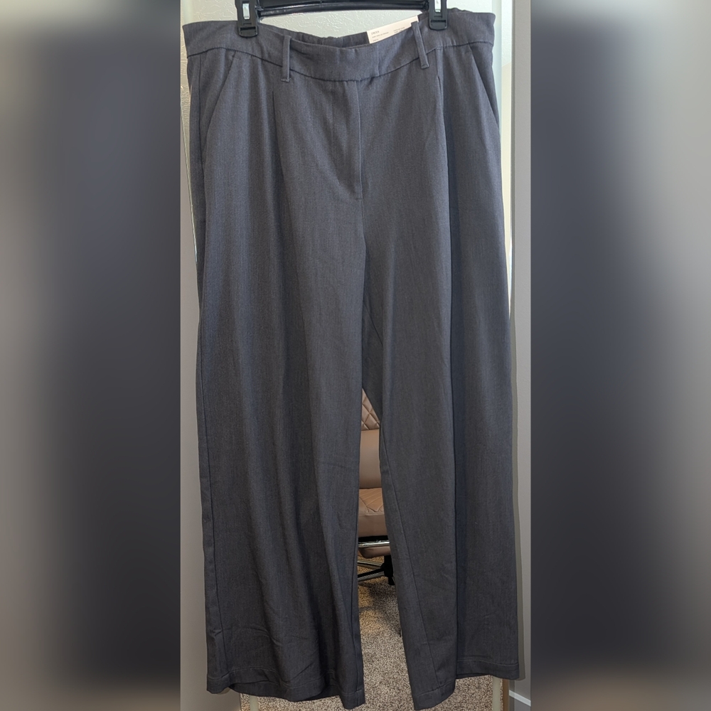 American Eagle Outfitters Charcoal Wide Leg Trouser